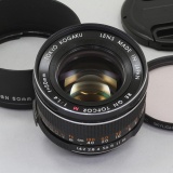 トプコン RE GN トプコール M 50/1.4 純正バヨネット メタルフード付 OH済