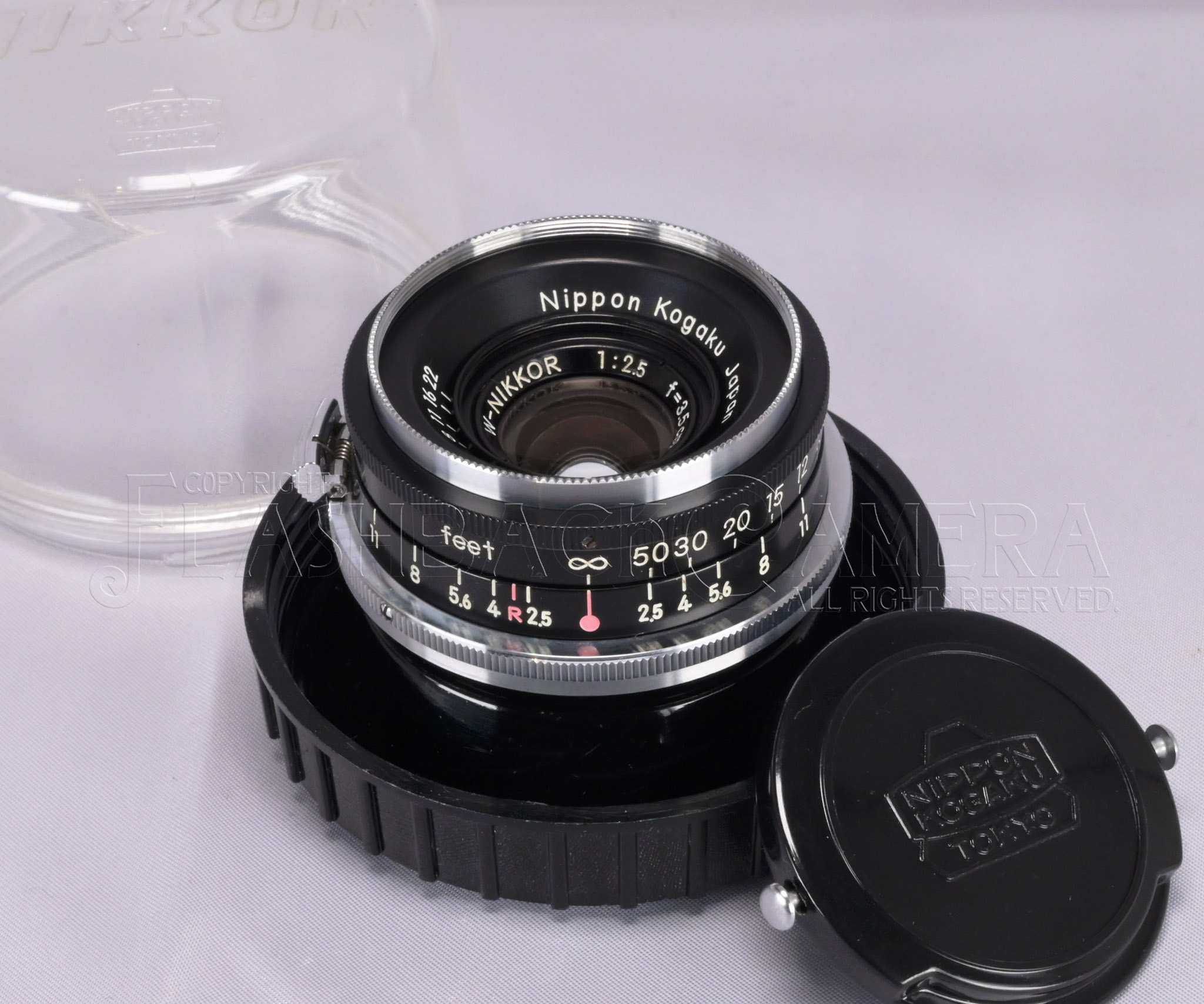 W-ニッコール 35mm f2.5 ニコンS 後期型 黒鏡胴 整備済み 美品