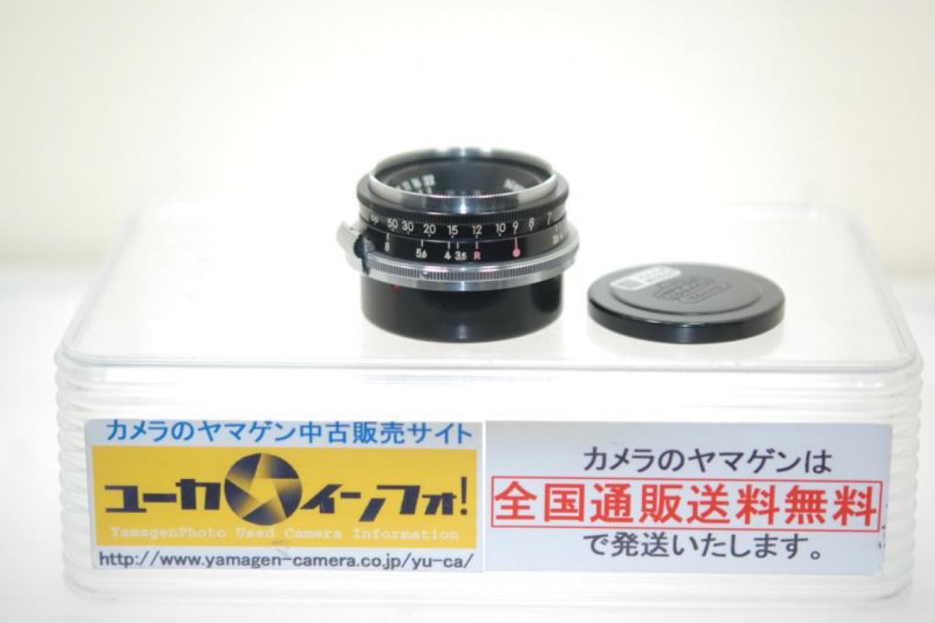 日本光学 W-NIKKOR 2.8cm F3.5 ブラック L#719000キリ番 【ニコンSマウントレンズ】  