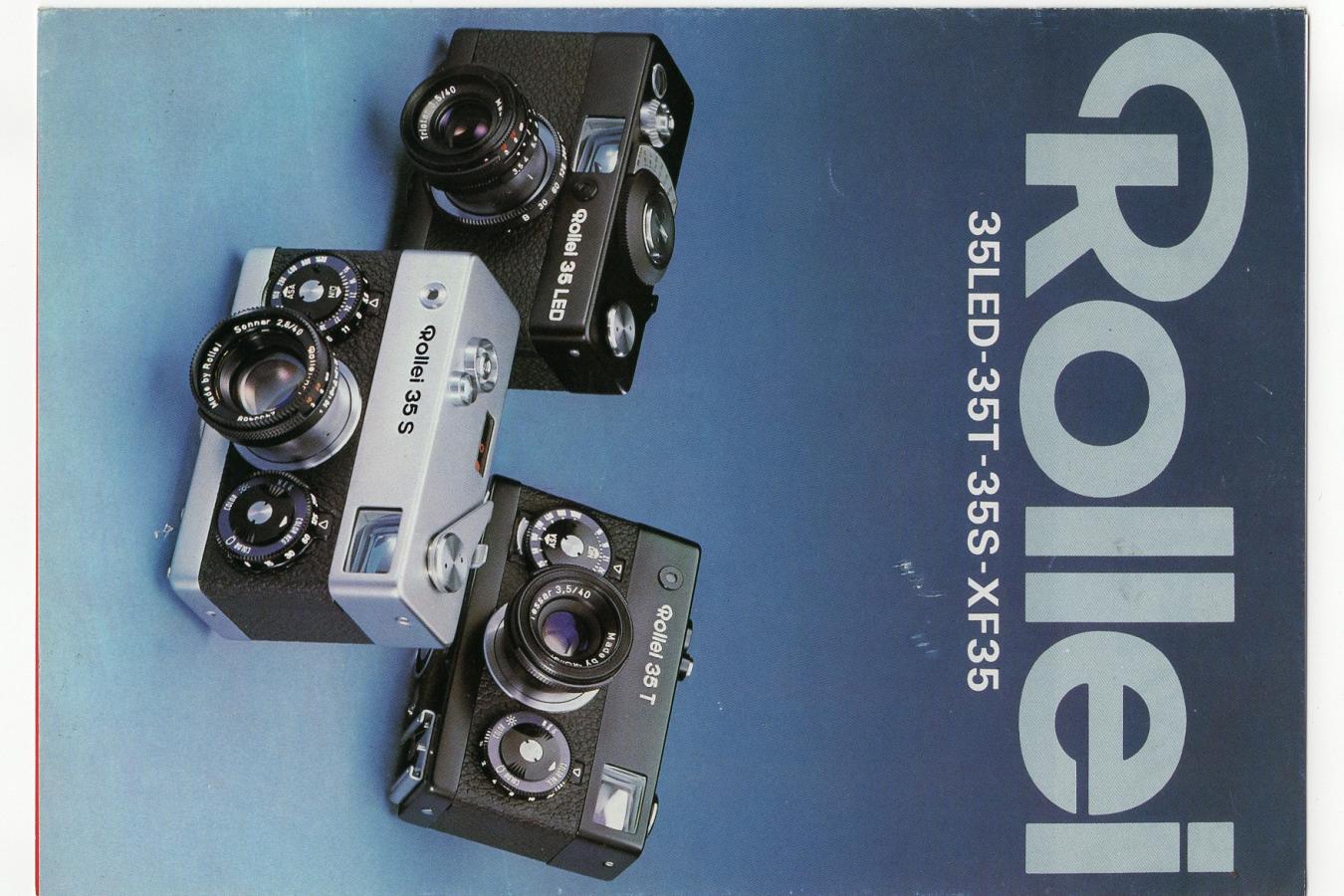 【絶版カタログ】Rollei 35LED・35T・35S・XF35 カタログ