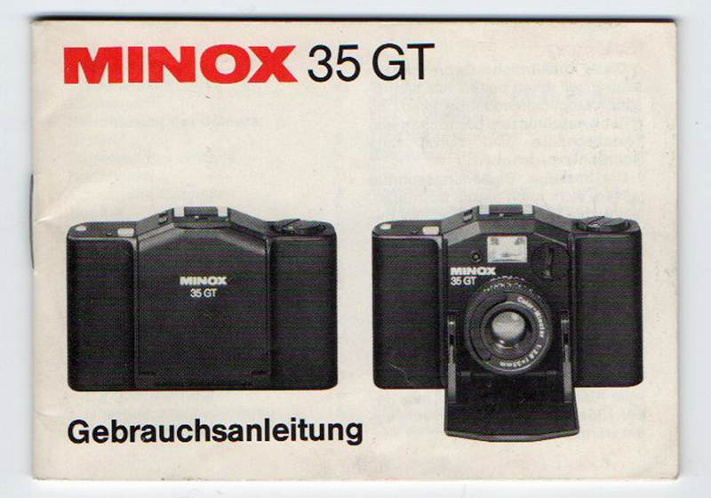 MINOX 35GT(ドイツ語)  取扱説明書 (取説)