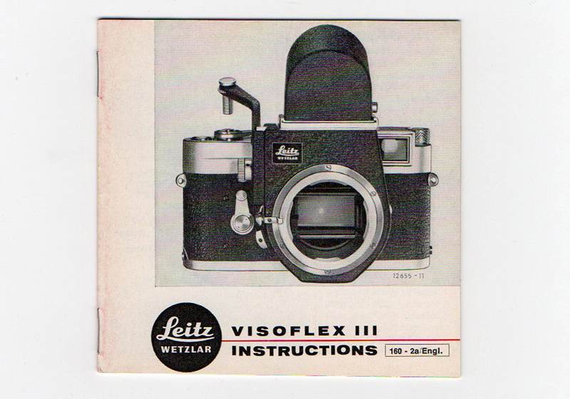 VISOFLEX III ビゾフレックス III (英文) 取扱説明書(取説)
