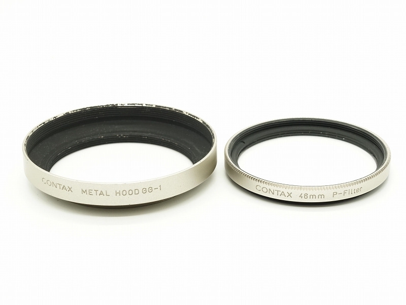 Gシリーズ Biogon T* 28/2.8 G、Planer T* 35/2 G用 レンズフード GG-1 (46mm径)+46mm P-Filter セット