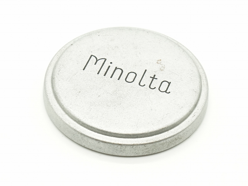旧ロゴ「Minolta」刻印入り メタルキャップ シルバー フィルター径40.5mm