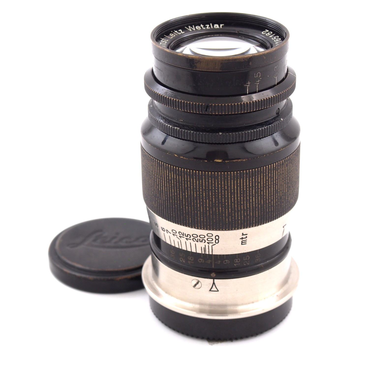整備済■ライカL 90/4.0 ELMAR BLACK/NICKEL