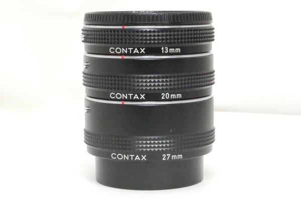 コンタックス オート接写リングセット (13、20、27mm) RTSマウント 元箱、説明書付 極上美品