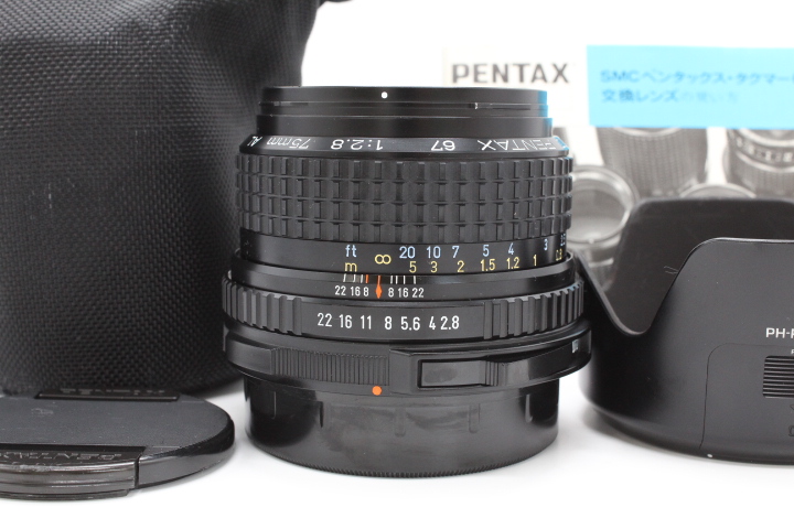 ＜＜純正ケース&フード付き！！＞＞【良品】PENTAX ペンタックス 67 75mm F2.8 AL #LE2025248