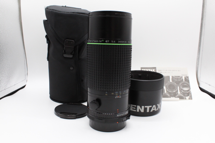＜＜専用ポーチ付き！！＞＞【良品】PENTAX ペンタックス PENTAX-M 67 300mm 4 ED (IF) レンズ #LE2025260