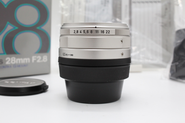 <<化粧箱付き!!>>【美品】CONTAX コンタックス Carl Zeiss Biogon 28mm F2.8 T* G用 #LE2025467