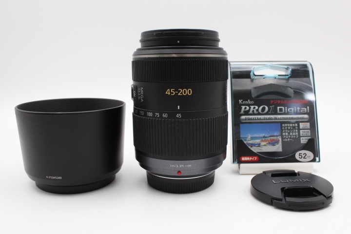 ＜＜保護フィルター付き！！＞＞【良品】PANASONIC パナソニック ルミックス G VARIO 45-200mm/F4.0-5.6/MEGA O.I.S. #LE20261862