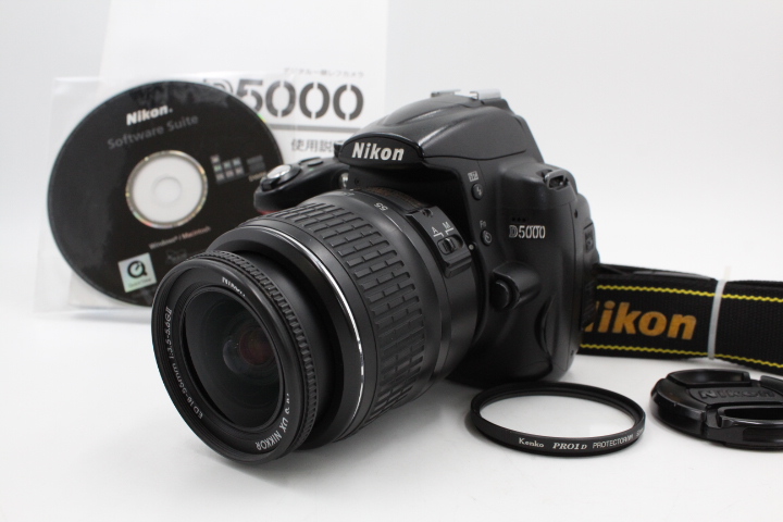 ＜＜保護フィルター付き！！＞＞【良品】NIKON ニコン デジタル一眼レフカメラ D5000 レンズキット D5000LK #LE2026335
