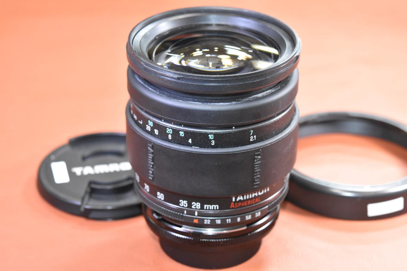 【B級特価品】TAMRON 28-200mm F3.8-5.6 Model:71A 純正フード付 【ADAPTTAL:Canon FDマウント付】