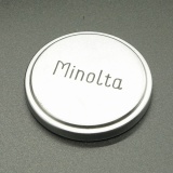 旧ロゴ「Minolta」刻印入り メタルキャップ シルバー フィルター径40.5mm