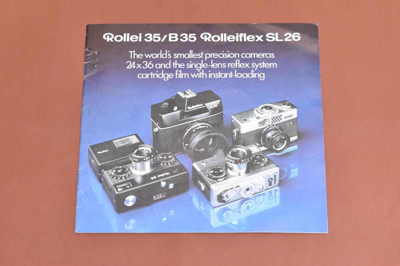 【絶版カタログ】Rollei 35/B35 Rolleiflex SL26 カタログ