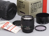 キヤノン New FD 85/1.8 フード BT-52, ケース, 取説, 元箱付 グリス交換済