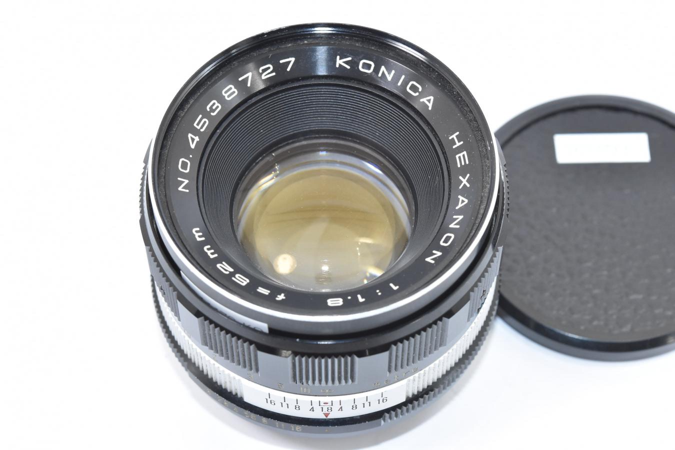 【B級特価品】 KONICA HEXANON 52mm F1.8 【カメラ女子に絶大な人気のオールドレンズ】