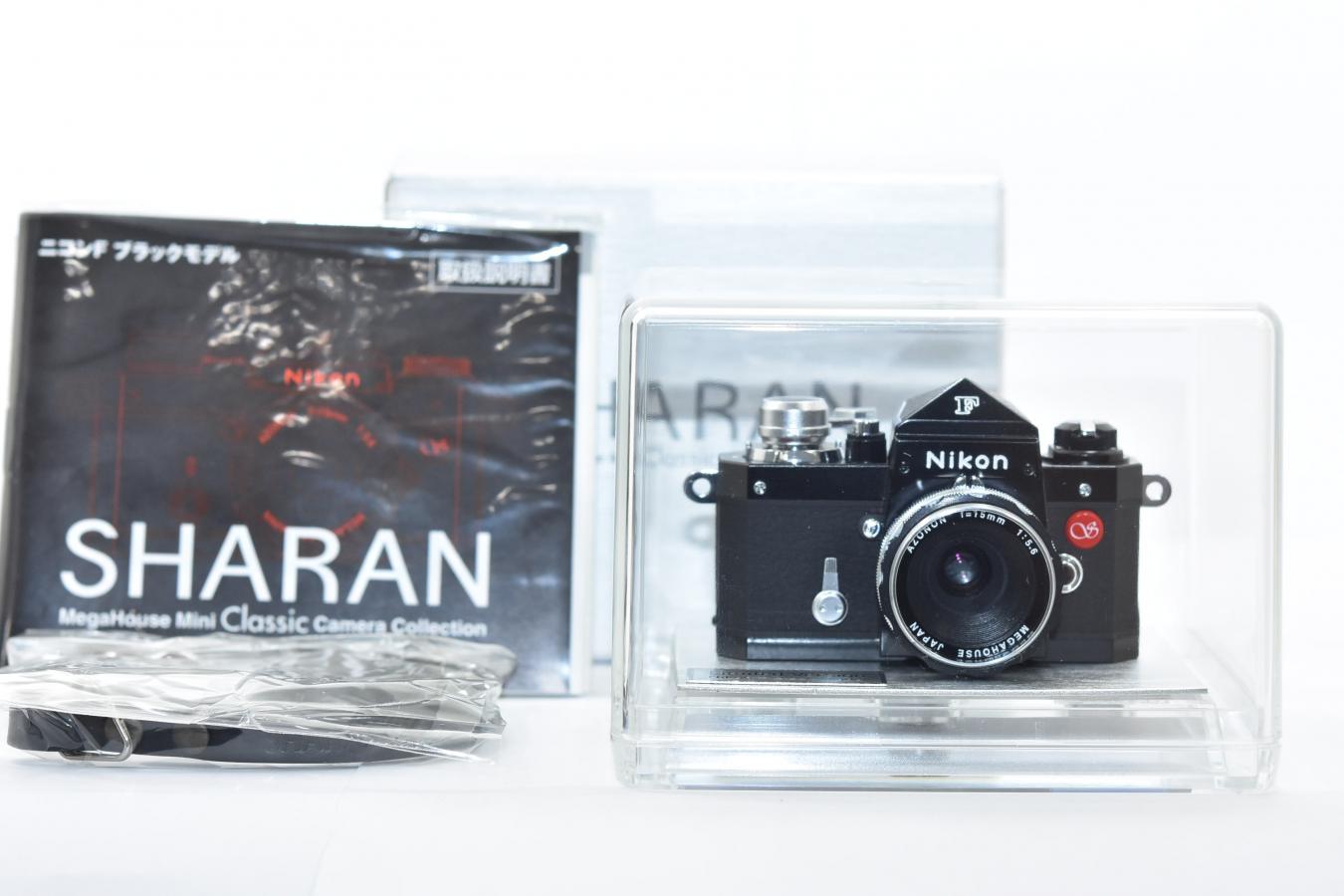 【未使用 希 少】SHARAN Nikon F Black Model Limited Version 【元箱付一式】 MegaHouse Mini Classic Camera Collection